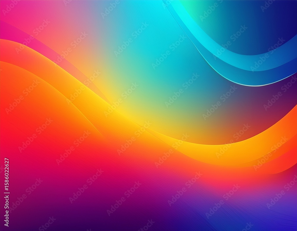 Poster abstract gradient background with blur and vibrant color in modern style