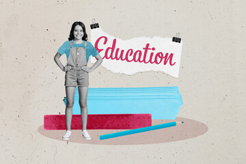 Composite sketch image design trend artwork collage of college courses fall knowledge learn small...