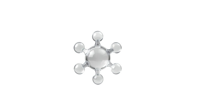 Molecular structure on transparent background png - Powered by Adobe