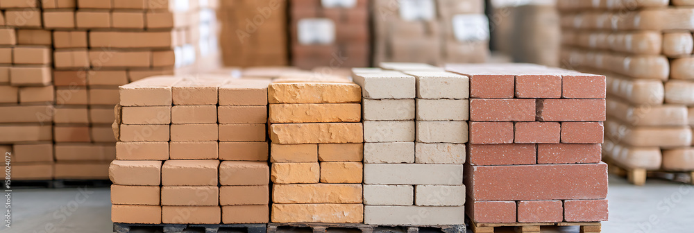 Poster stacks of bricks: variety of colors and textures create a visually appealing pattern. perfect for co