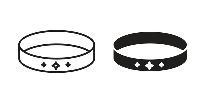 Bracelet icon. linear style sign for mobile concept and web design.