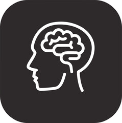 human head with brain