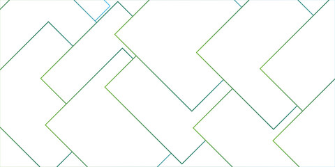 Minimalist abstract background with a white base, with a geometric pattern composed of thin, multi-sized rectangles.architectural concept with Isometric squares & Geometric line design. 