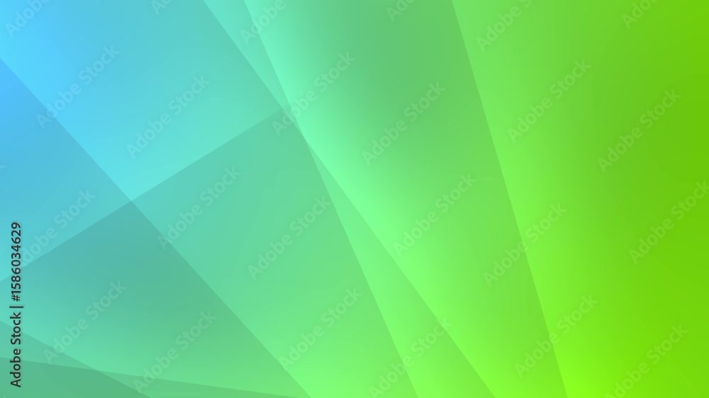 Wall mural colorful abstract green background with flowing lines and smooth digital wave pattern