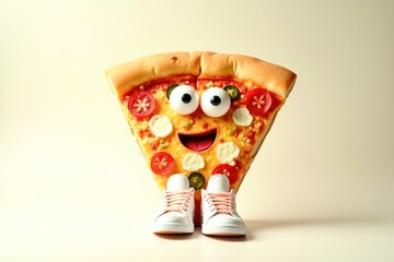 pizza and shoes