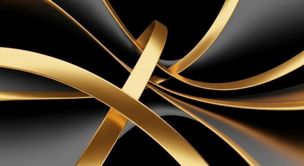 Abstract digital artwork of golden liquid flowing through a dark, textured surface.