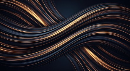 Abstract digital artwork of golden liquid flowing through a dark, textured surface.