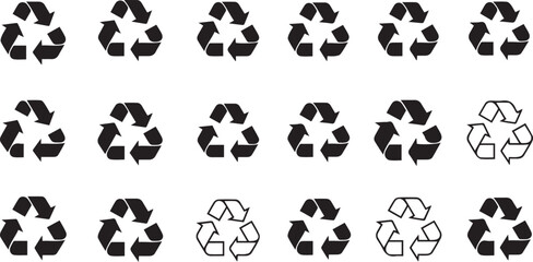 Recycle Vector Icons | Sustainability and Waste Management Set