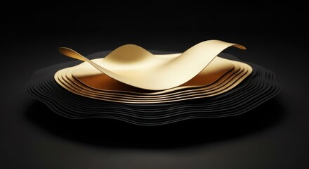 Abstract digital artwork of golden liquid flowing through a dark, textured surface.
