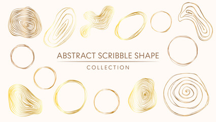 Warm beige watercolor abstract label stamp vector for packaging and design