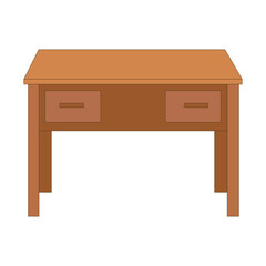 Teacher Desk Illustration