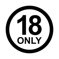 Eighteen Plus Age Restriction Symbol