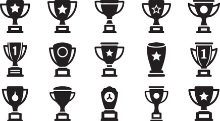 Trophy Vector Icons | Award and Achievement Symbol Set