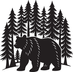 Obraz premium bear on a tree