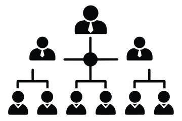 Business Structure Icon Set for Organizational Charts