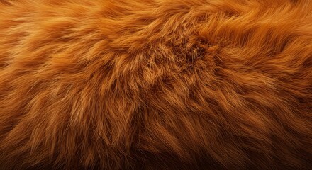 Fototapeta premium Close up texture of soft warm and fluffy orange fur