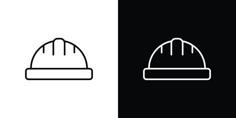 Fototapeta premium Safety helmet icon For your design, logo. Vector illustration. Editable Stroke.
