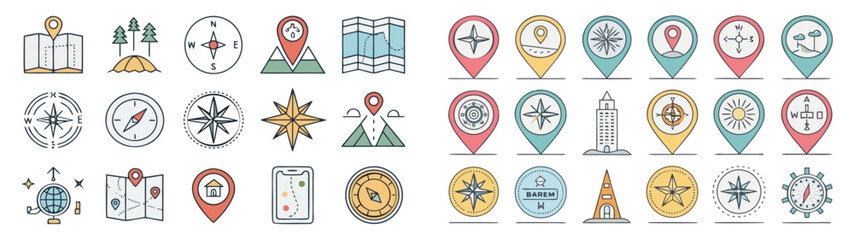 Navigation & Direction Icon Set