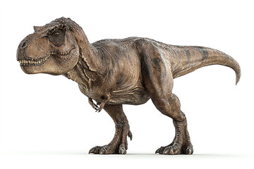 T-rex isolated on white background, AI generated