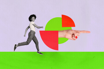 Collage of people office tools arrow chart symbolizing business growth earnings teamwork career...