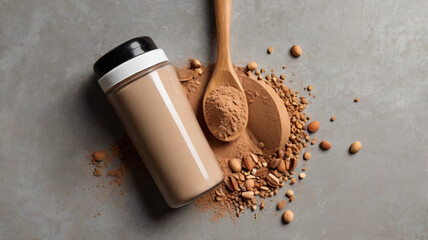 Protein Powder Shaker Bottle with Scoop