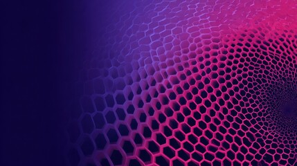 Minimal Halftone Hexagon Gradient Circle Abstract Background.