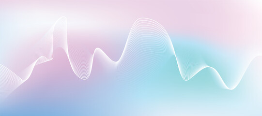 Colorful Abstract Wave Background with Smooth Gradient Flow