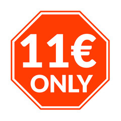 Prices only 1 2 4 5 6 7 8 9 10 11 12 13 14 15 16 17 18 19 20 € euro red colour png, Only € red sale png, stylish discount green badge png