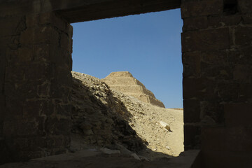 View of the Djoser's Pyramid. 2670&ndash;2650 BC (3rd Dynasty) Old Kingdom. Saqqara. Egypt.