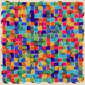 Abstract geometric background. Bold Generative Composition