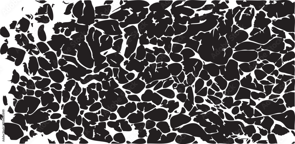 Poster monochrome texture composed of irregular graphic elements. distressed uneven grunge background. abst
