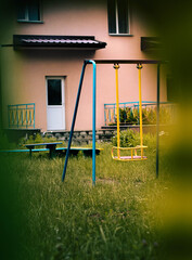 swing near the kindergarten