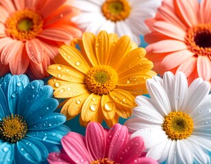 Close-up of colorful flowers