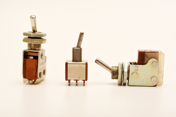 Electronic toggle switches. Electrical switches. Devices for switching in electronic devices.