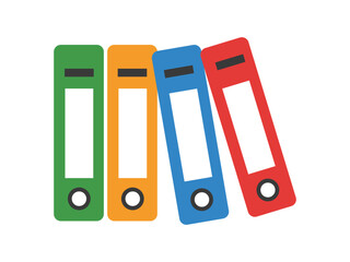 Office folder flat vector illustration vector isolated on white background