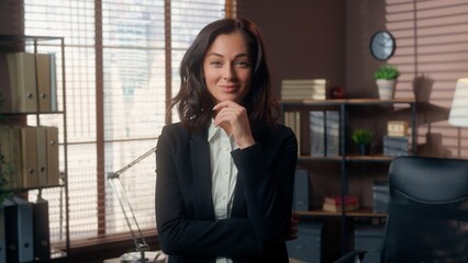 Thoughtful pensive Caucasian woman thinking ponder ideas manager dreaming employee female girl...