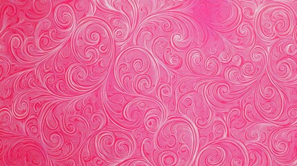 Pink swirl pattern fabric texture background.