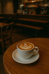 A cup of coffee in cafe