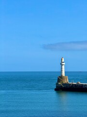 Lighthouse in Greyhope Bay, Aberdeen