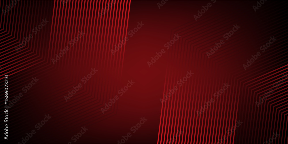 Poster 3d glowing red techno abstract background overlap layer on dark space with letter x effect decoratio