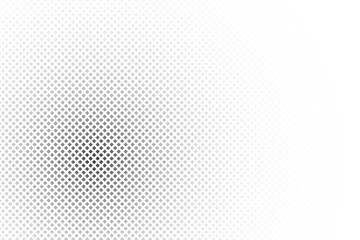 Geometric black small squares on a white background. With a disappear effect.