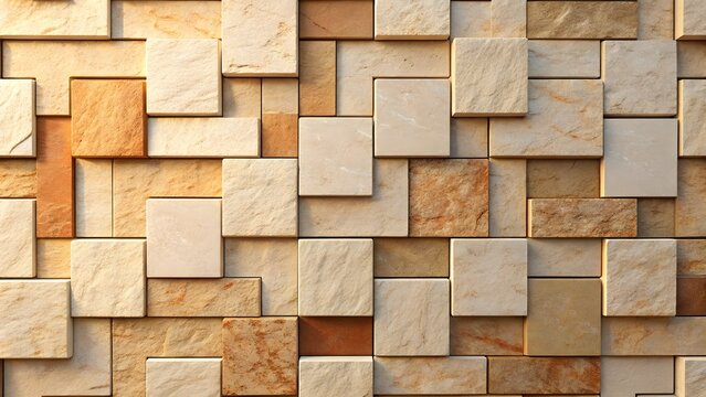 Wood and brick wall texture background with natural surface pattern and construction material design - Powered by Adobe