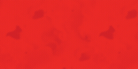 Abstract dots halftone red color pattern gradient texture with technology digital background. Pop art comics style.