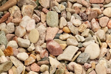 Texture, colored stones, variety of stones. Background photo. Small size