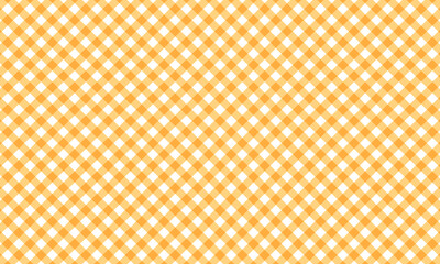 Orange Gingham seamless pattern. Texture from rhombus/squares for - plaid, tablecloths, clothes, shirts, dresses, paper, bedding, blankets, quilts and other textile products. Vector illustration.