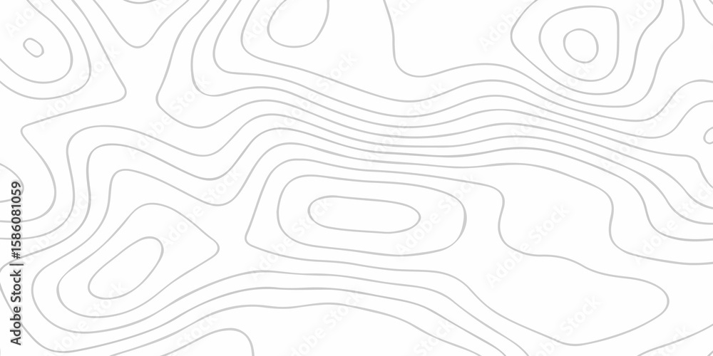 Poster lines topography stylized height of the lines map. topographic map background geographic line map wi