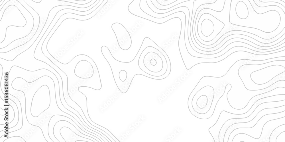 Poster lines swirls topography stylized height of the lines map. topographic map background geographic line