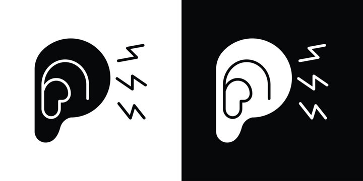 Otitis icons flat design concept for graphics.