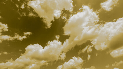 View of sky filled with soft, fluffy clouds on, perfect for banner background, wallpaper.