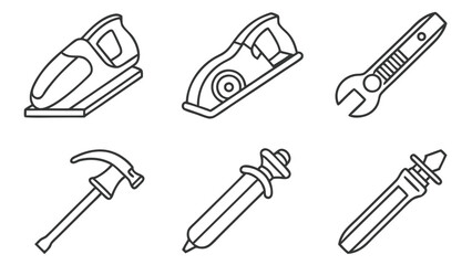 Hand tool icons flat line style icons icon png icons icon 192 png
